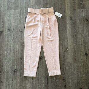 Zara Soft Pink Trousers with Belt